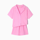 Пижама женская (рубашка, шорты) KAFTAN "Basic" р. 48-50, розовый - Фото 6
