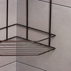 Полка угловая для ванной 2-х ярусная Эконом, 220×220×115 мм, цвет медная искра - Фото 4