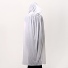 Карнавальный плащ взрослый, плюш, длина 120 см, белый - Фото 2