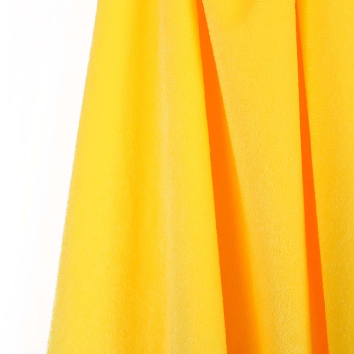 Карнавальный плащ детский, плюш жёлтый, длина 85 см - фото 1907749795