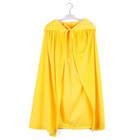 Карнавальный плащ детский, плюш жёлтый, длина 110 см - фото 10604352
