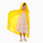 Карнавальный плащ детский, плюш жёлтый, длина 80 см - Фото 3