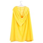 Карнавальный плащ детский, плюш, длина 80 см, жёлтый - Фото 9