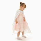 Карнавальный плащ детский, плюш, длина 90 см, белый - Фото 5