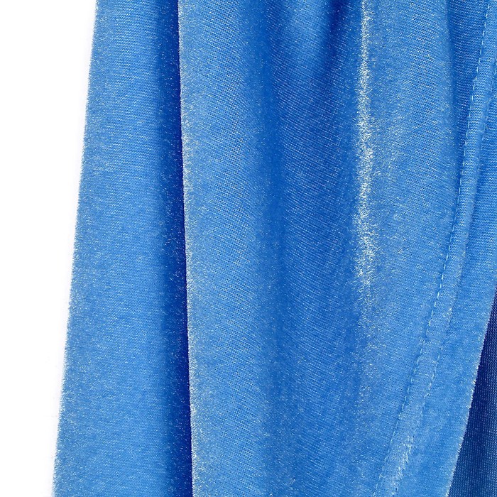 Карнавальный плащ детский, плюш голубой, длина 95 см - фото 1907749819