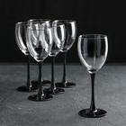 Набор стеклянных бокалов для вина «Домино», 250 мл, 6 шт - фото 8397316