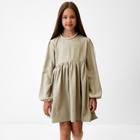 Платье для девочки MINAKU цвет светло-зелёный, рост 146 см - фото 319571060