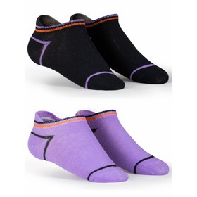 Носки для мальчиков, размер 14-16, цвет чёрный, фиолетовый