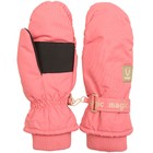 Рукавицы для девочек, размер 15-16, цвет розовый - фото 301450806