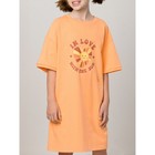 Ночная сорочка для девочек, рост 122 см, цвет оранжевый - Фото 1