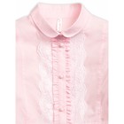Блузка для девочек, рост 122 см, цвет розовый - Фото 3