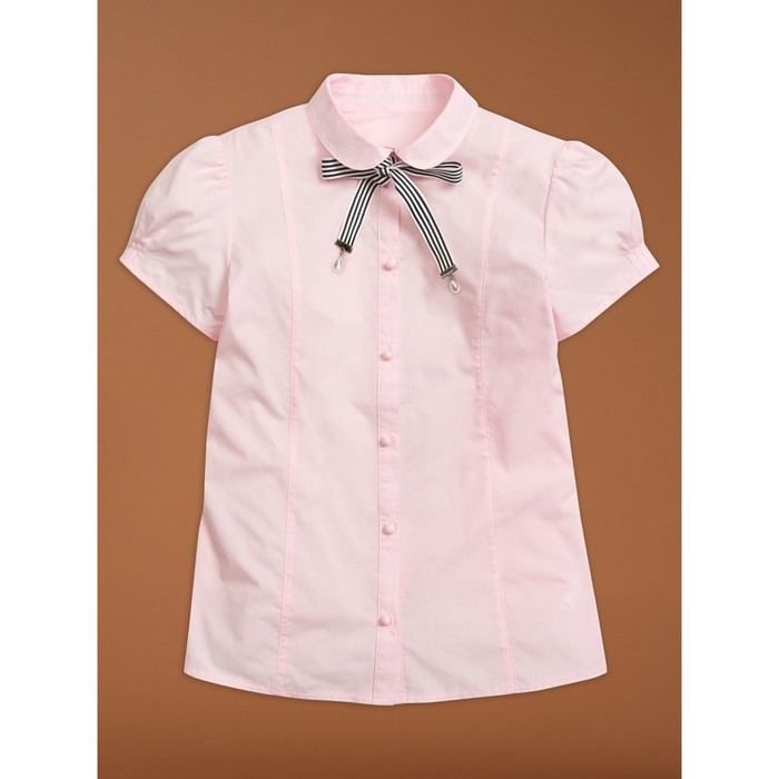 Блузка для девочек, рост 122 см, цвет розовый