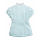 Блузка для девочек, рост 128 см, цвет голубой - Фото 4