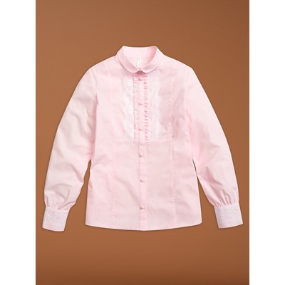Блузка для девочек, рост 146 см, цвет розовый