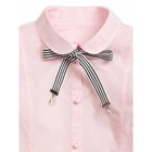 Блузка для девочек, рост 146 см, цвет розовый - Фото 3