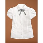 Блузка для девочек, рост 152 см, цвет белый - фото 109946196