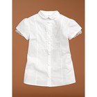 Блузка для девочек, рост 158 см, цвет белый - фото 298971408