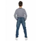 Брюки для мальчиков, рост 122 см, цвет синий - фото 27798880