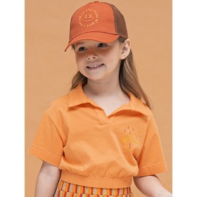 Джемпер для девочек, рост 110 см, цвет оранжевый