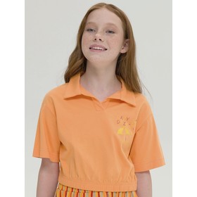 Джемпер для девочек, рост 116 см, цвет оранжевый