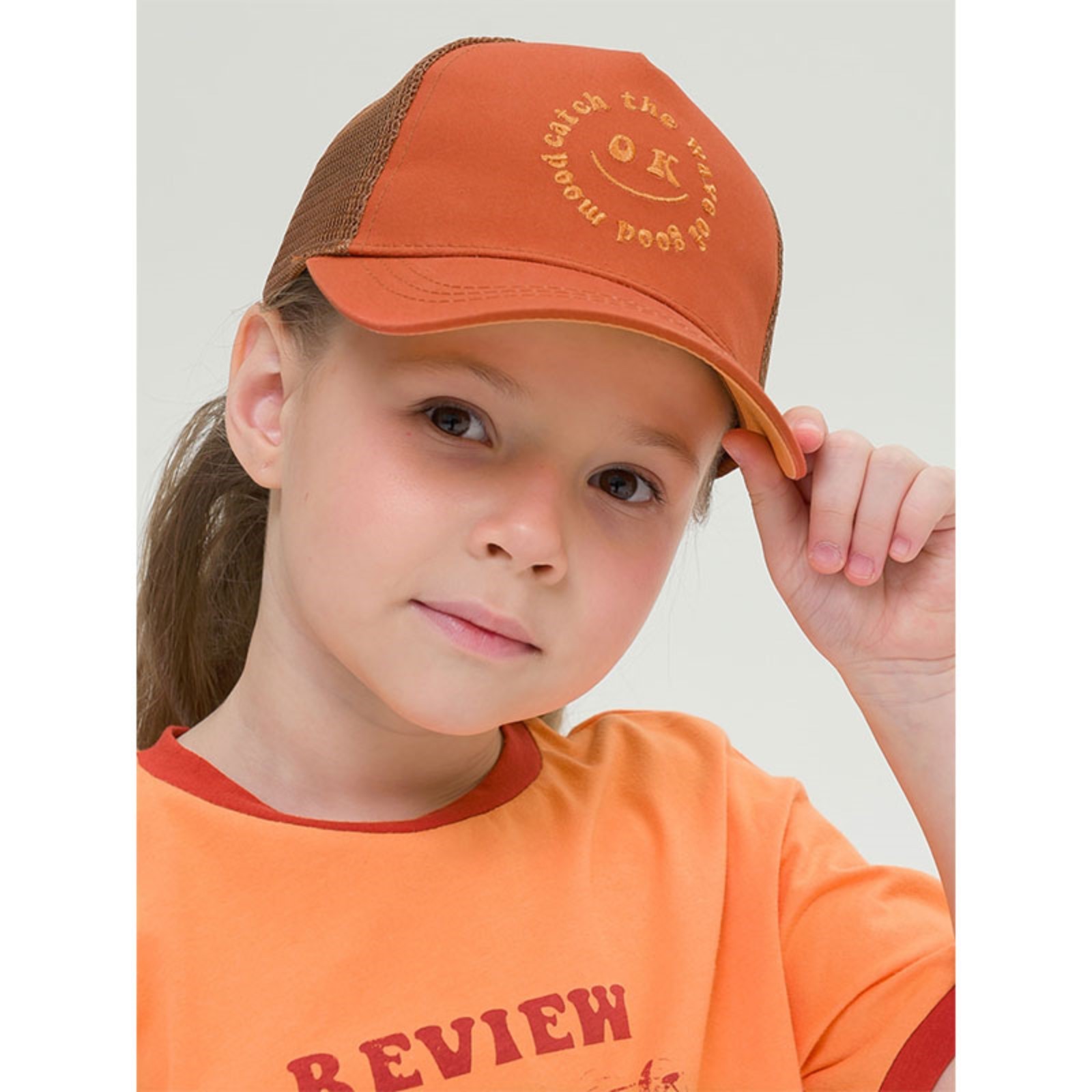 Кепка для девочек, размер 53-54, цвет терракотовый (9801142) - Купить ...