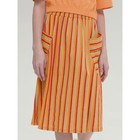 Юбка для девочек, рост 128 см, цвет оранжевый - Фото 1