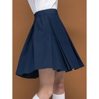 Юбка для девочек, рост 140 см, цвет тёмно-синий - фото 298975020