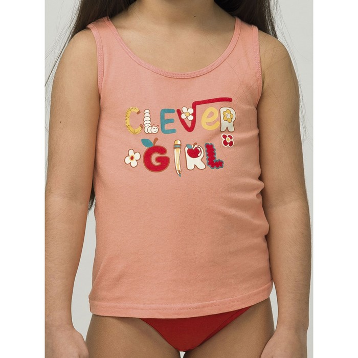 Комплект для девочек, рост 86 см, цвет персиковый