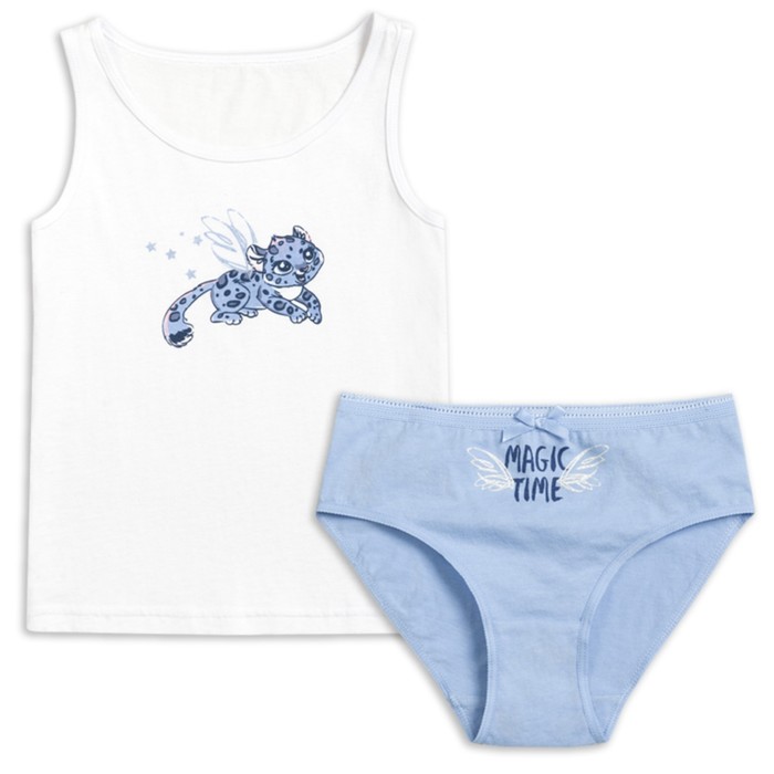 Комплект для девочек, рост 92 см, цвет белый