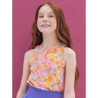 Майка для девочек, рост 116 см, цвет персиковый - фото 109950192