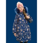 Пальто для девочек, рост 158 см, цвет тёмно-синий - Фото 4