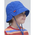 Панама для мальчиков, размер 53-54, цвет синий - фото 27798903