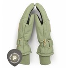 Перчатки детские, размер 14-15, цвет хаки - Фото 2