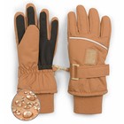 Перчатки детские, размер 15-16, цвет охра - Фото 1