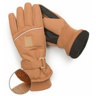 Перчатки детские, размер 15-16, цвет охра - Фото 3