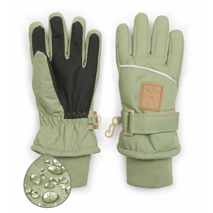 Перчатки детские, размер 17-18, цвет хаки - Фото 1