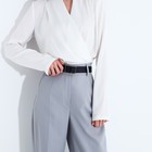 Ремень женский, ширина 2.8 см, пряжка металл, цвет тёмно-синий - фото 57976934