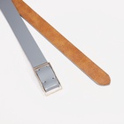 Ремень женский, ширина 2.8 см, пряжка металл, серый - фото 57976938