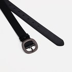 Ремень женский, ширина 2.7 см, винт, пряжка металл, цвет чёрный - фото 25417095
