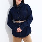 Ремень женский, ширина 3 см, винт, пряжка металл, цвет бежевый - фото 22495033