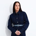 Ремень женский, ширина 3 см, винт, пряжка металл, цвет серо-голубой - фото 22324901