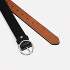 Ремень женский, ширина 2.5 см, винт, пряжка металл, цвет чёрный - фото 22324978