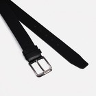 Ремень мужской «Великан», ширина 4 см, пряжка металл, винт, цвет чёрный - фото 805632133