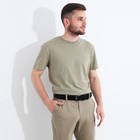 Ремень мужской «Великан», ширина 4 см, пряжка металл, винт, цвет чёрный - фото 805632134