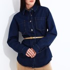 Ремень жен 01-01-02-01,  1,3*0,3*110 см, винт,  пряжка металл, бежевый - фото 805632161