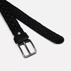 Ремень женский, ширина 3,3 см, винт, пряжка металл, цвет чёрный 9779670