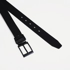 Ремень мужской, ширина 3,5 см, винт, пряжка металл, цвет чёрный - фото 53591582