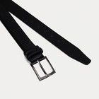 Ремень мужской, ширина 3,5 см, винт, пряжка металл, цвет чёрный 9780274