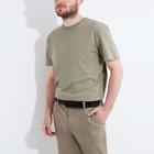 Ремень мужской, ширина 3,5 см, винт, пряжка металл, цвет чёрный - фото 22325099