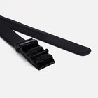 Ремень мужской, ширина 3,5 см, пряжка автомат, цвет чёрный 9781990